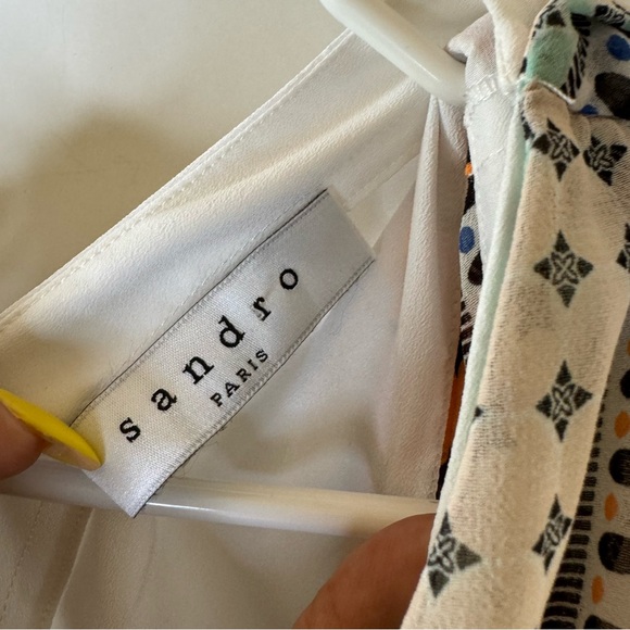 Sandro Midi Multicolor Dress Size 1 - Picture 5 of 7